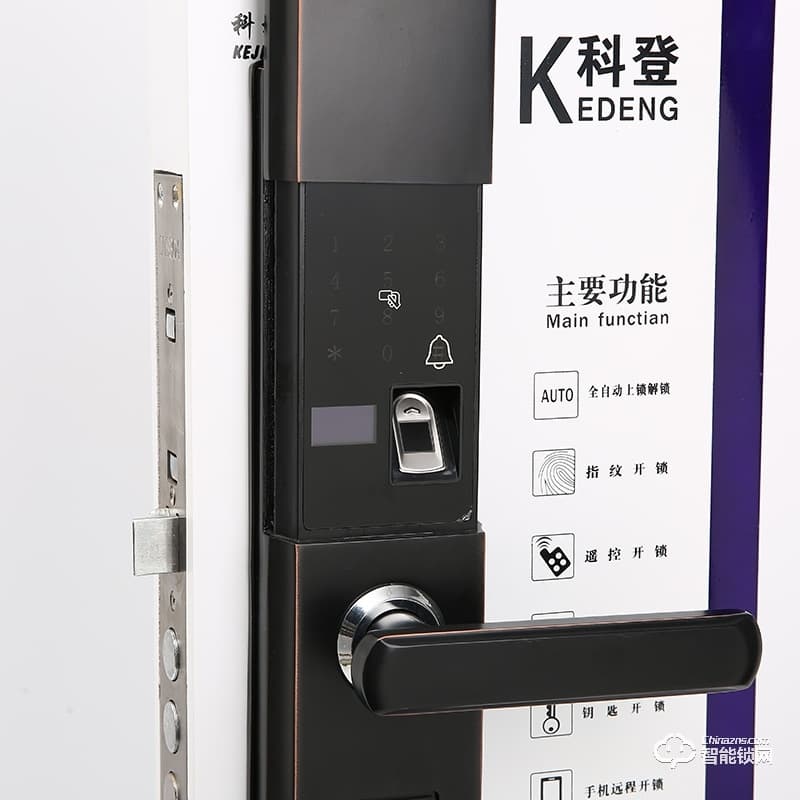 科登智能鎖 半自動(dòng)滑蓋智能指紋鎖