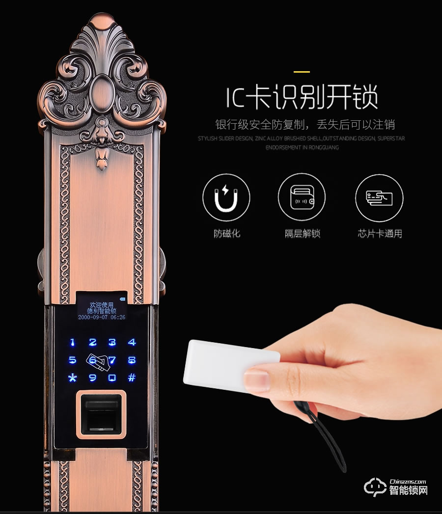 迪威樂智能鎖 D208別墅家用防撬防盜門鎖