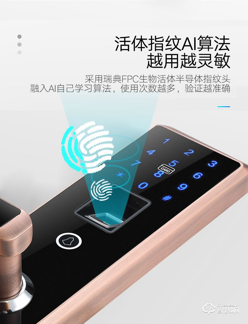 梵蒂安指紋鎖 刷卡鎖感應鎖電子鎖磁卡鎖