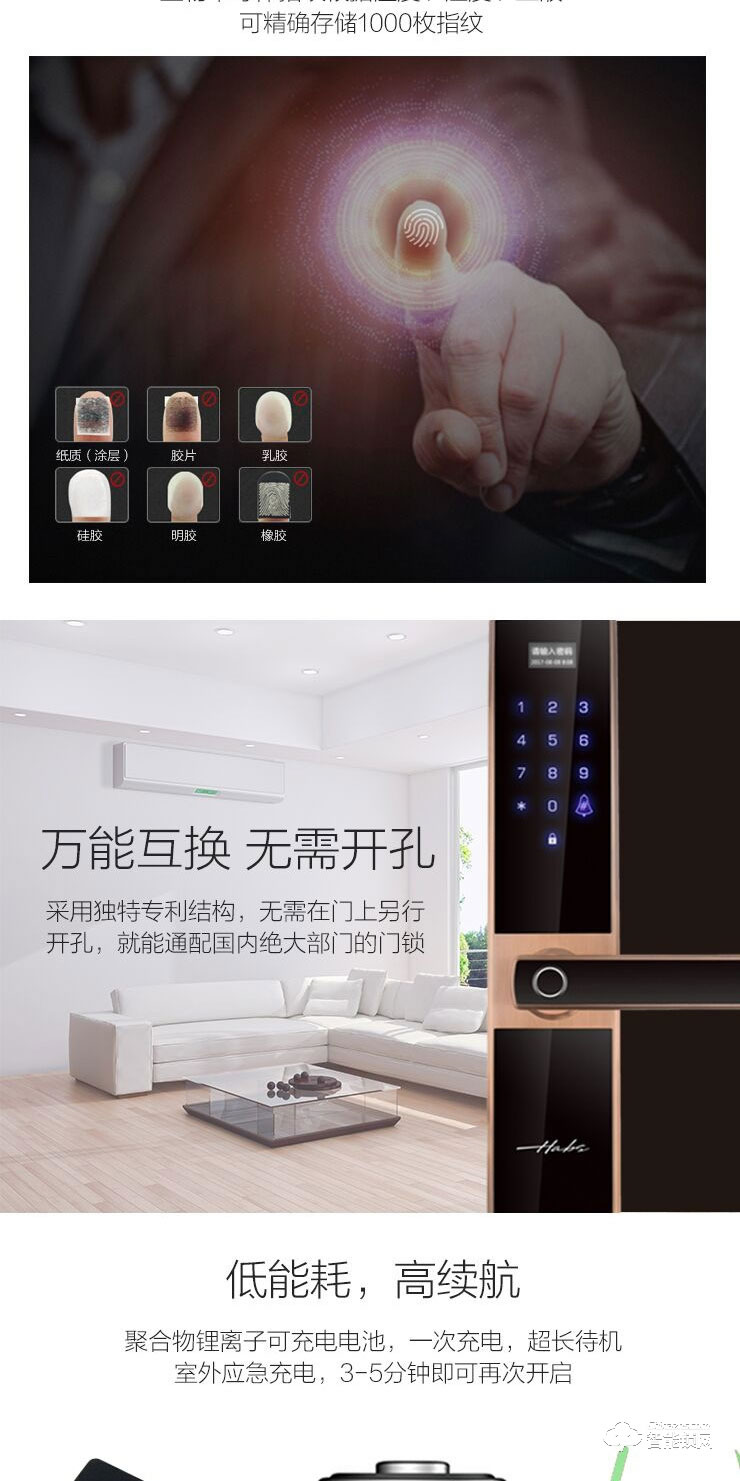 哈博士智能鎖 818全自動萬能互換智能鎖