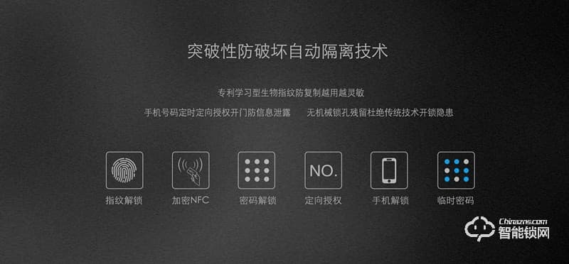 艾斐凌智能鎖 阿爾法2F半導體指紋密碼鎖