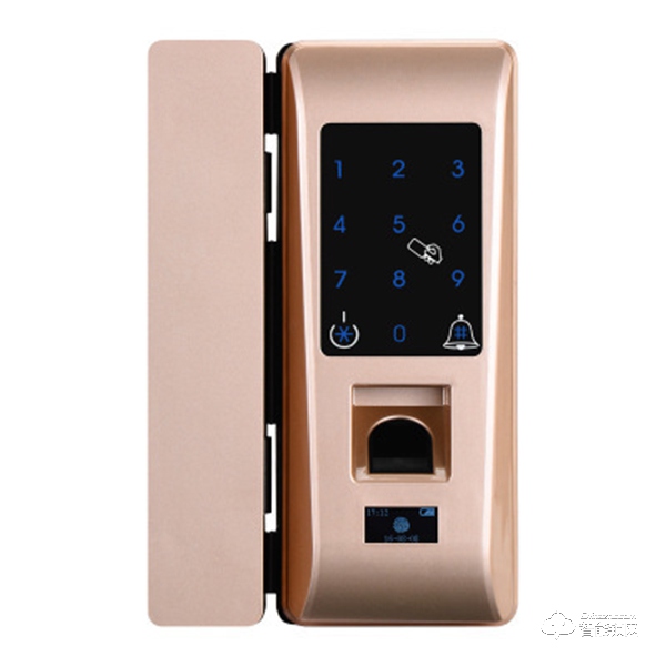 奧冠智能鎖 免開孔玻璃門智能刷卡感應鎖