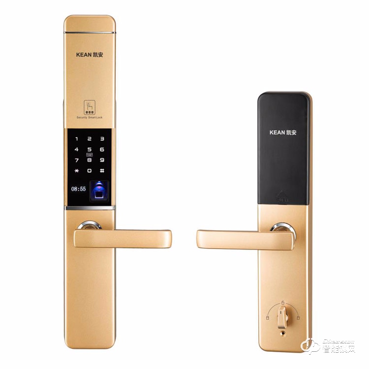 凱安智能鎖 FD-8808滑蓋指紋密碼鎖 