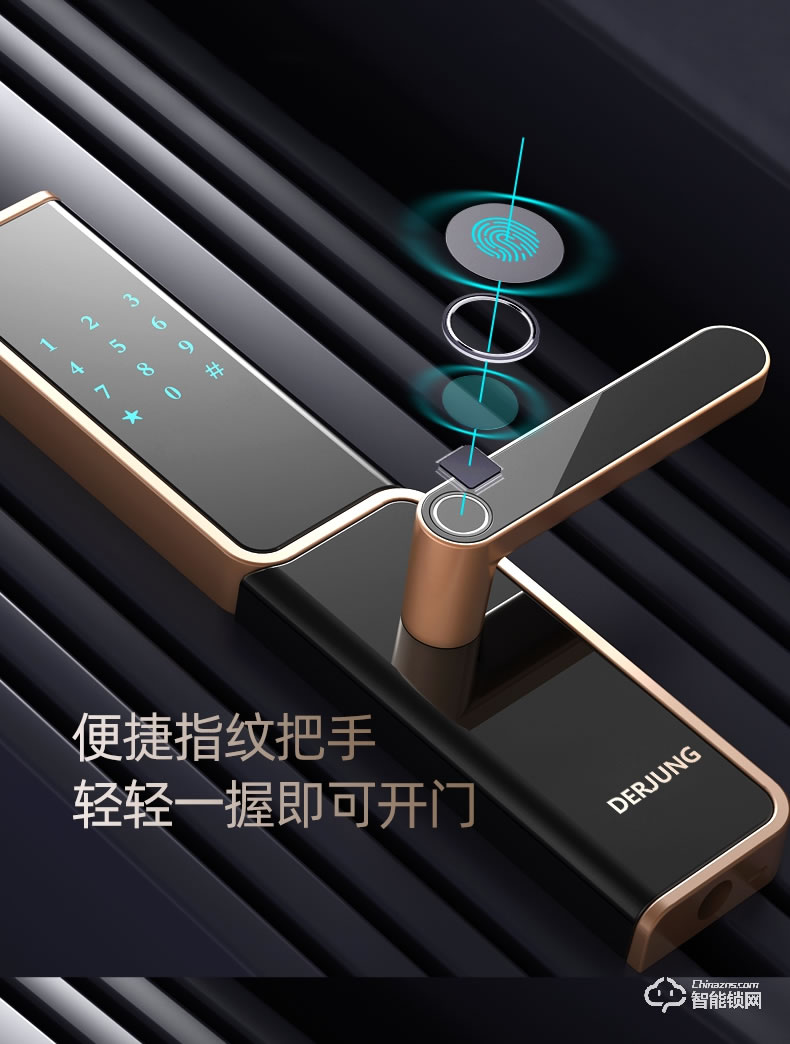 典匠智能鎖 D5家用防盜門密碼鎖感應鎖