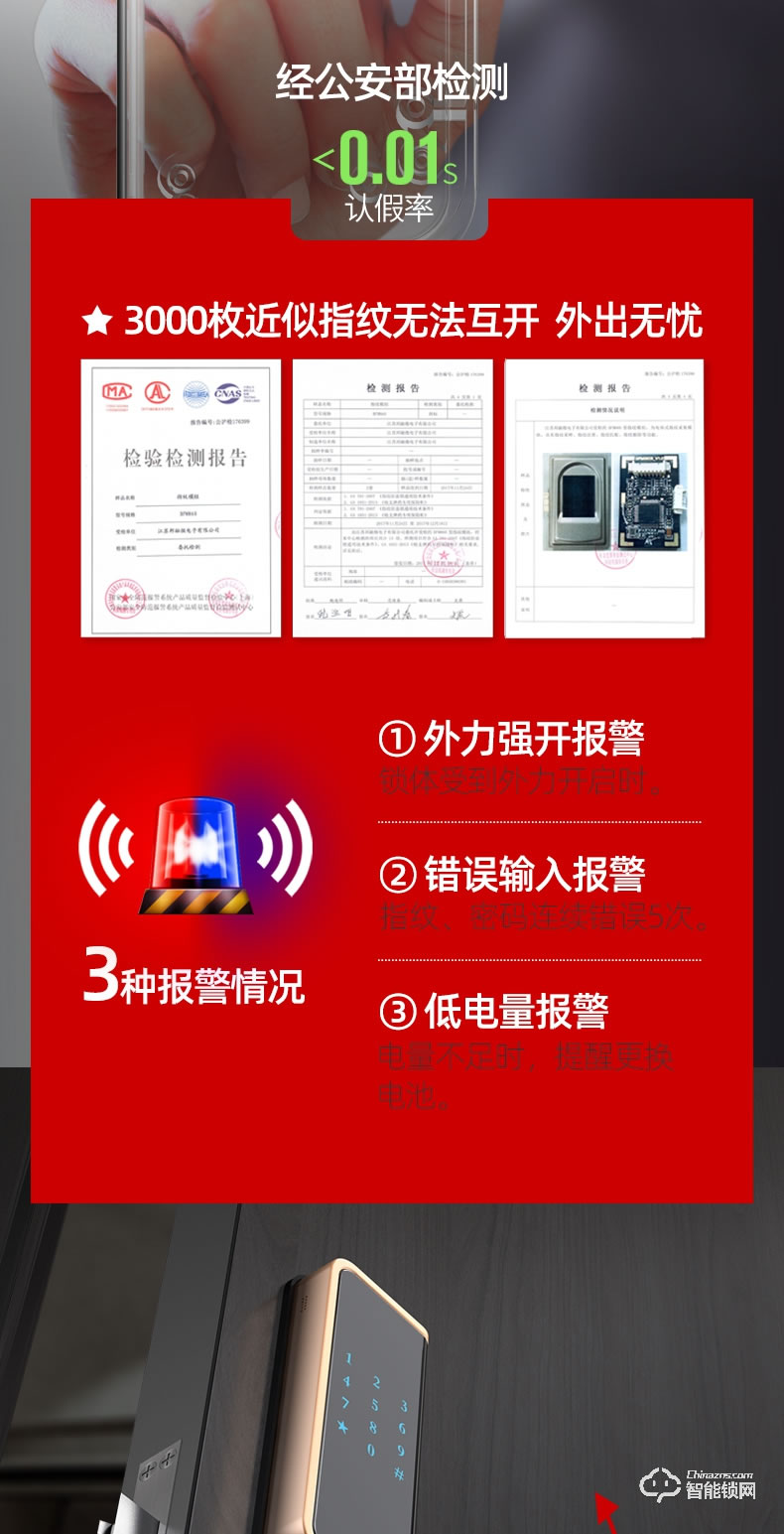 典匠智能鎖 D5家用防盜門密碼鎖感應鎖