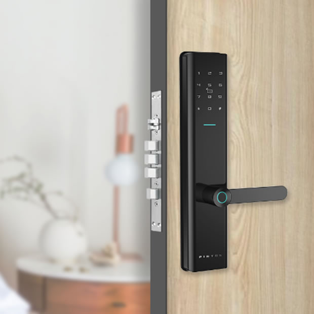 品多智能鎖 H1時(shí)尚平板活體指紋智能鎖