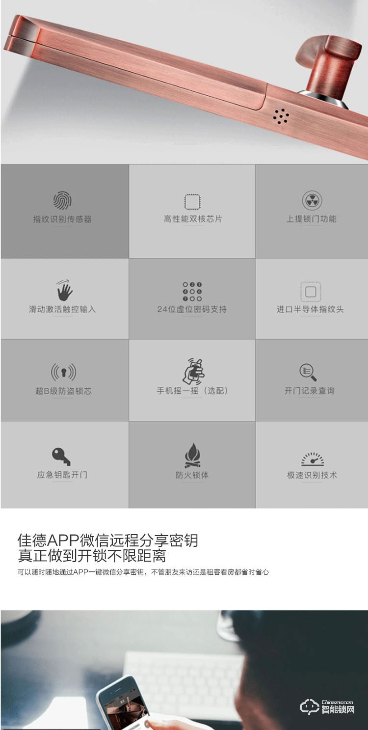 哈博士智能鎖 919家用防盜門智能密碼鎖