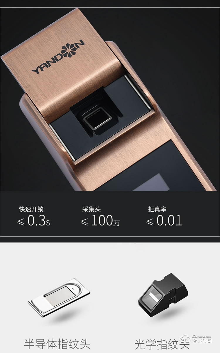 英迪隆智能鎖 W1家用防盜門智能密碼鎖