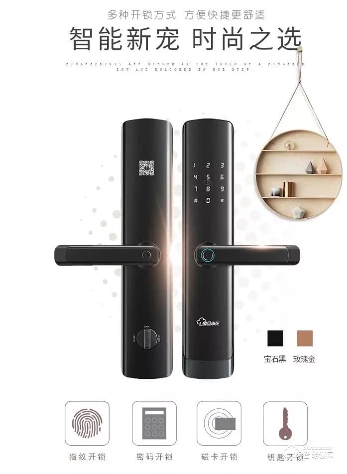 復(fù)旦申花智能鎖 C3曲面屏全自動智能鎖