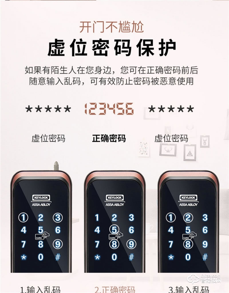 第吉爾智能鎖 #6600-268智能密碼鎖磁卡大門鎖新門禁鎖