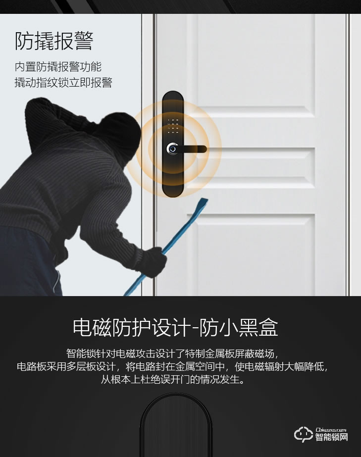 居聯智能鎖 B3-B活體指紋模塊C級鎖芯智能密碼鎖