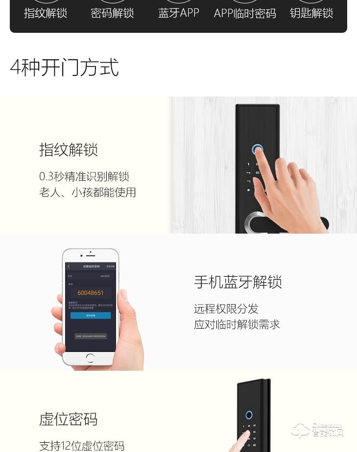 居聯(lián)智能鎖 B1防撬報(bào)警語音導(dǎo)航半自動(dòng)智能鎖