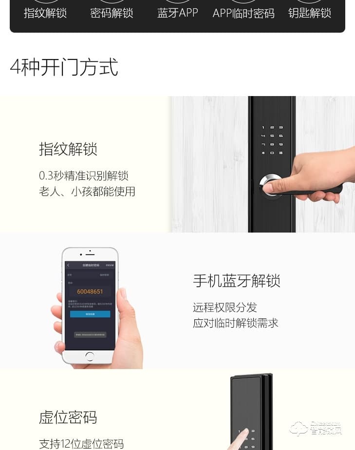 居聯智能鎖 B1-B鋁合金面板半自動密碼鎖