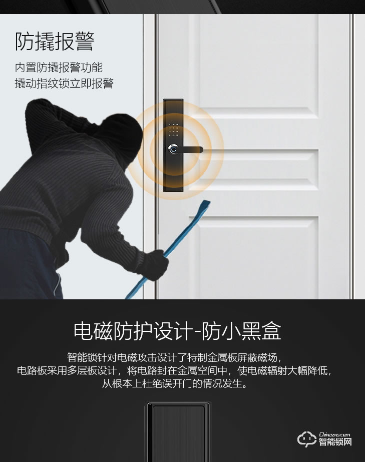 居聯智能鎖 B1-B鋁合金面板半自動密碼鎖