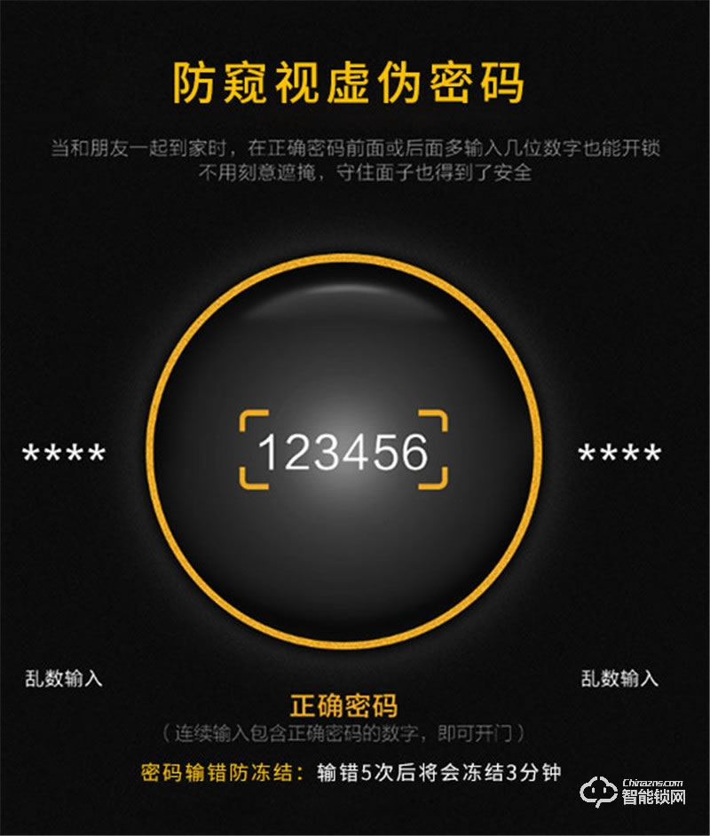 洛克思格智能鎖 J3指紋防盜鎖 大門指紋鎖