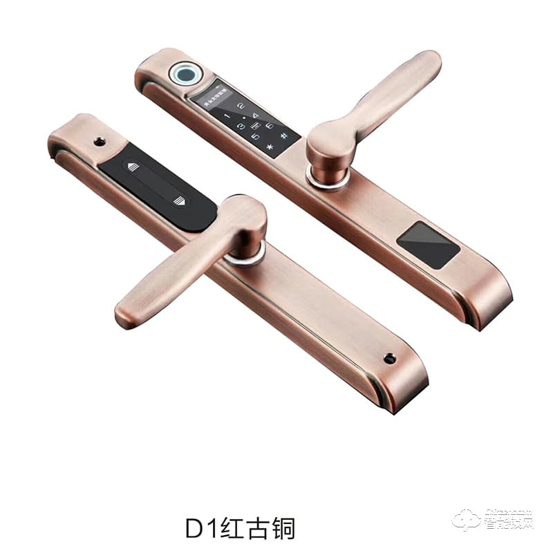 黃金龍智能鎖 D1酒店公寓指紋密碼鎖