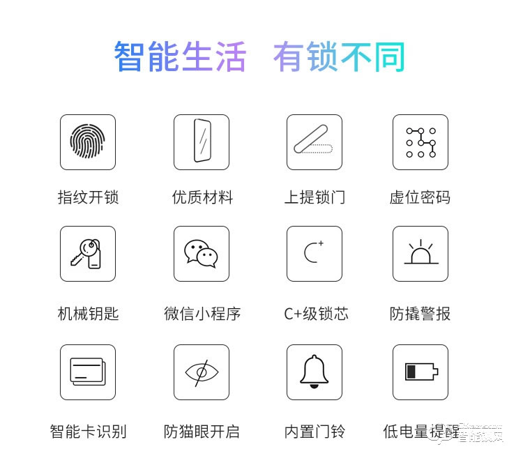 康辰家福智能鎖 F101直板密碼指紋鎖