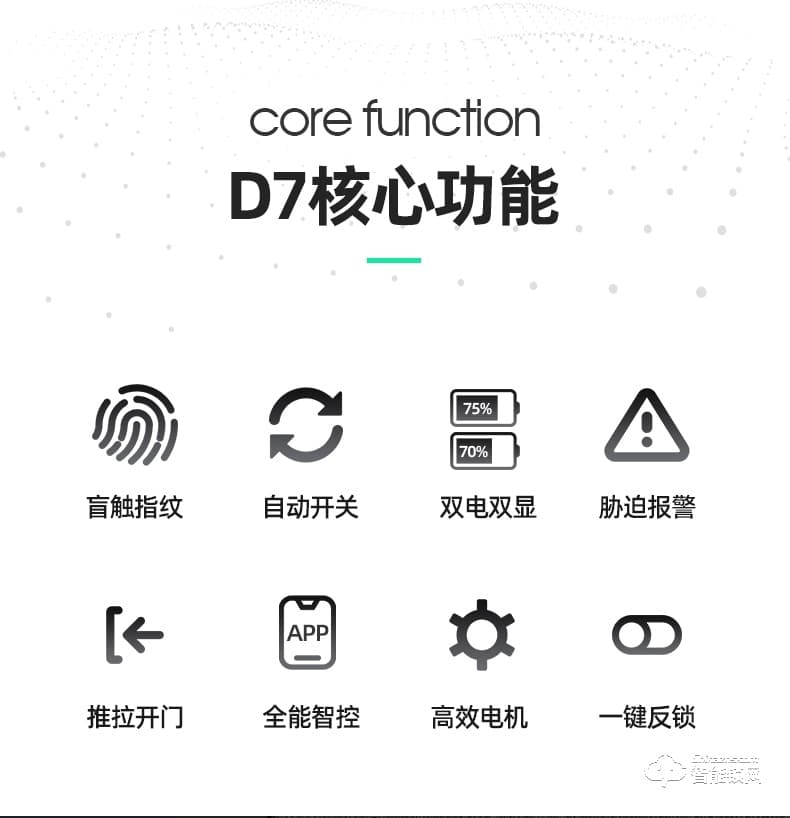 傲森智能鎖 D7全自動指紋鎖家用防盜門智能鎖