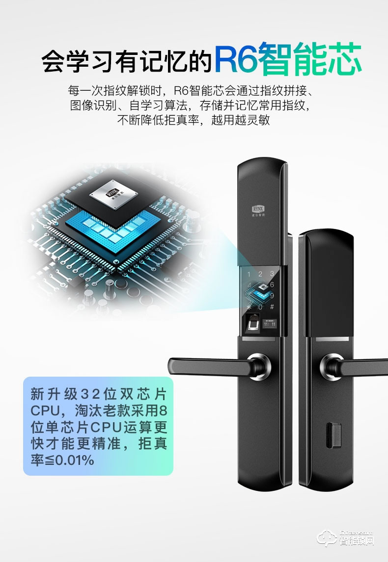 凌仕智能鎖 H13指紋密碼鎖智能鎖電子鎖