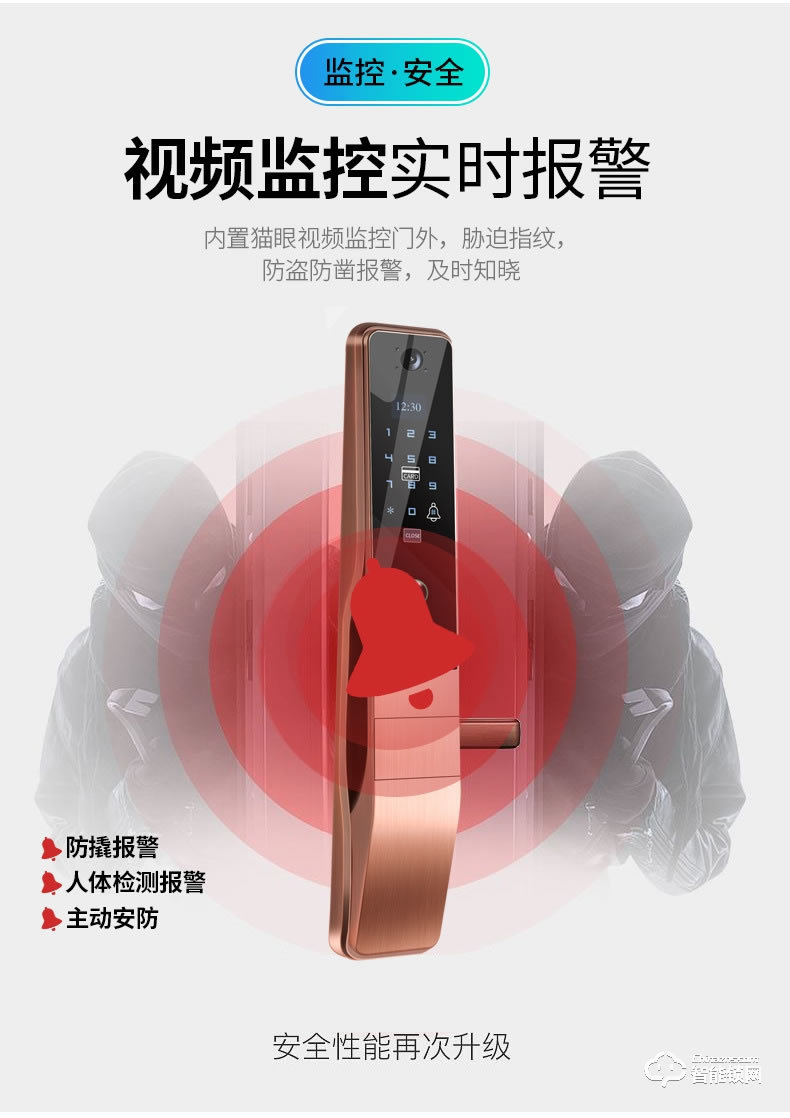 創(chuàng)鴻智能鎖 OP1全自動(dòng)可視指紋鎖