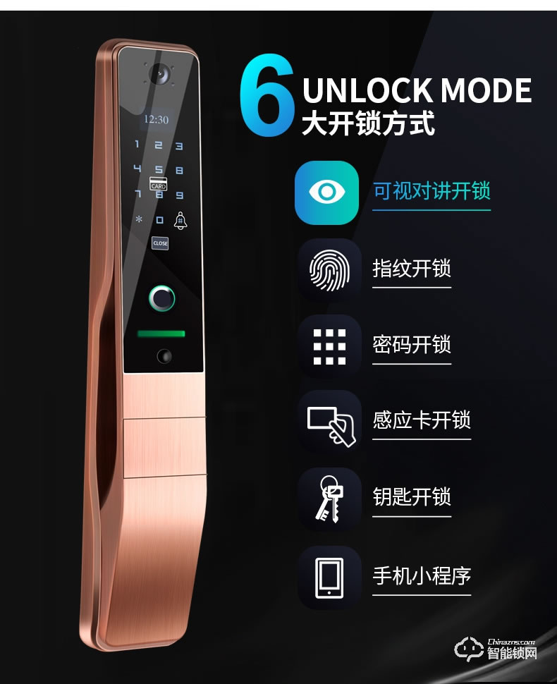 創(chuàng)鴻智能鎖 OP1全自動(dòng)可視指紋鎖