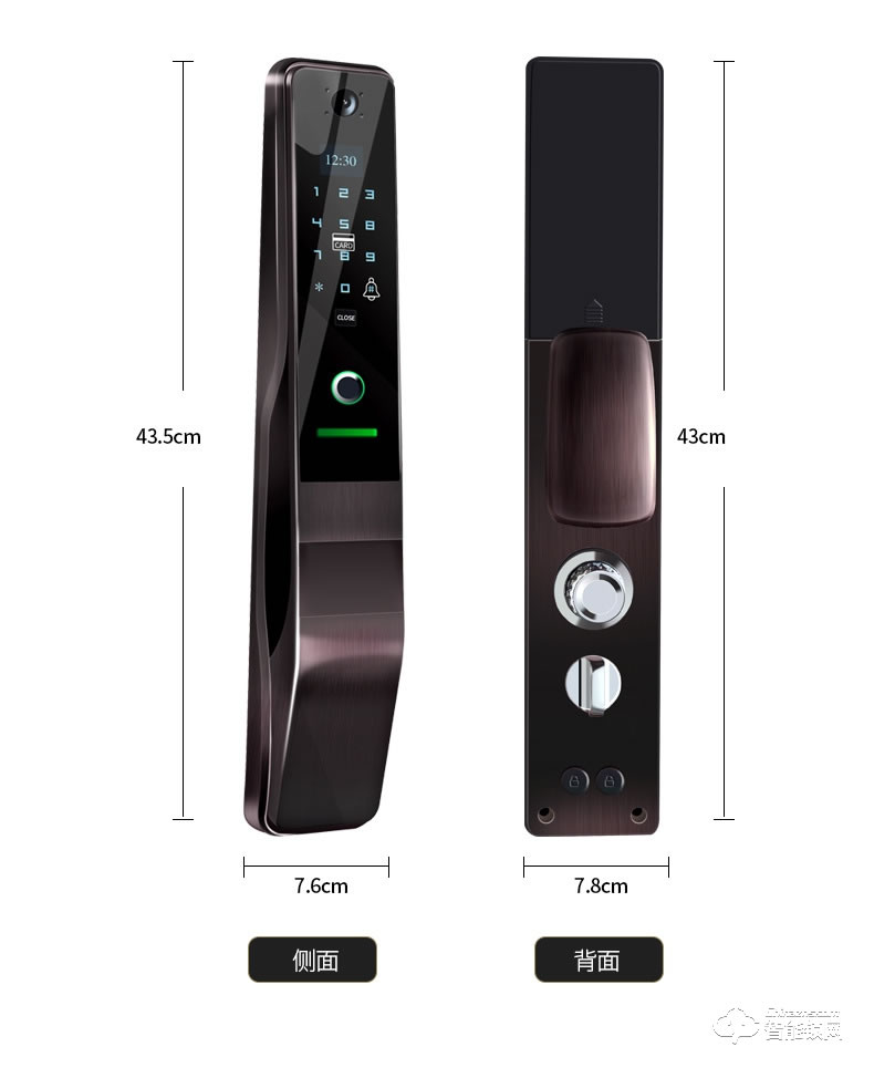 創(chuàng)鴻智能鎖 OP1全自動(dòng)可視指紋鎖