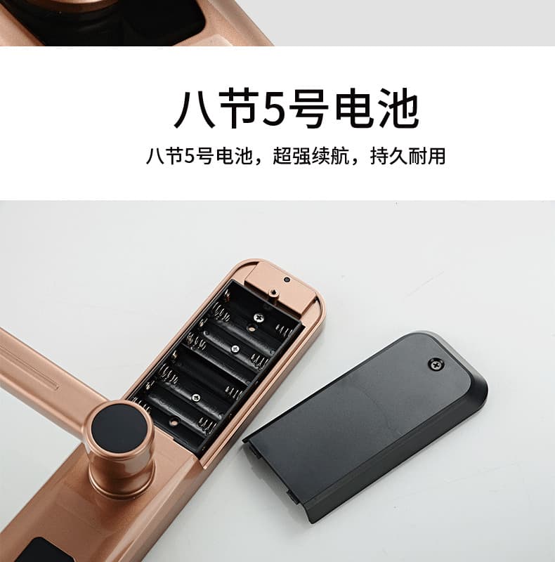 創鴻智能鎖 T21家用一握開把手指紋鎖