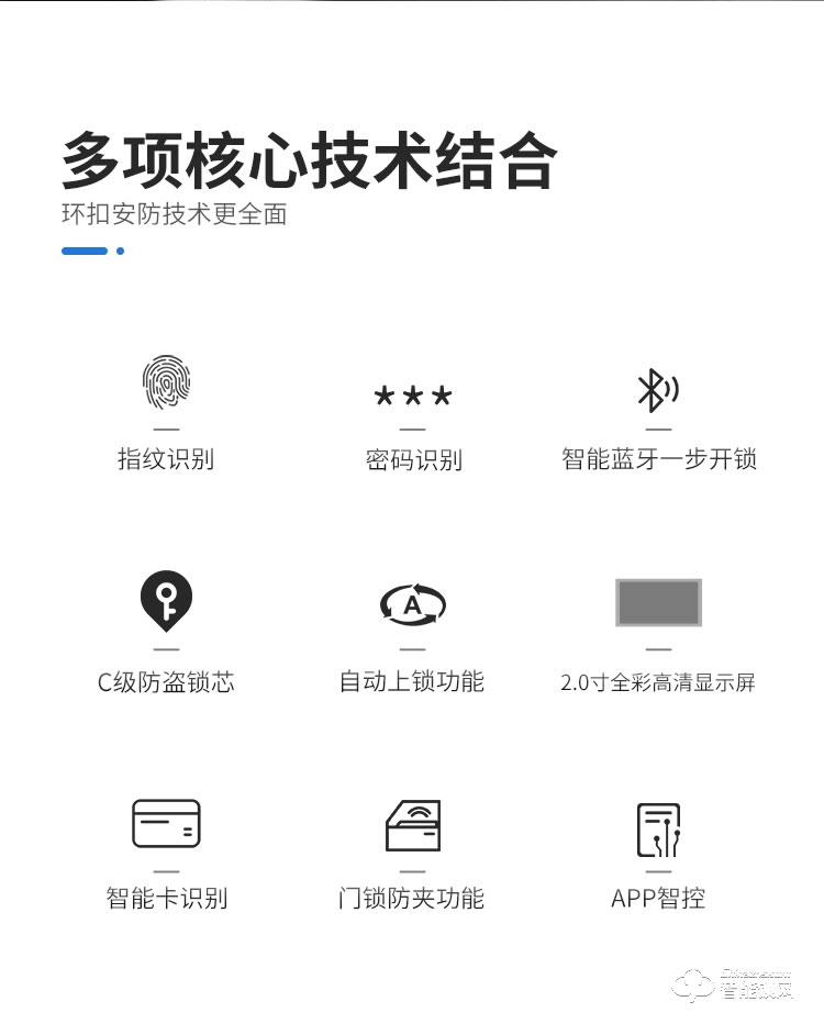 菲花奧智能鎖 防盜門遠程電子密碼磁卡鎖