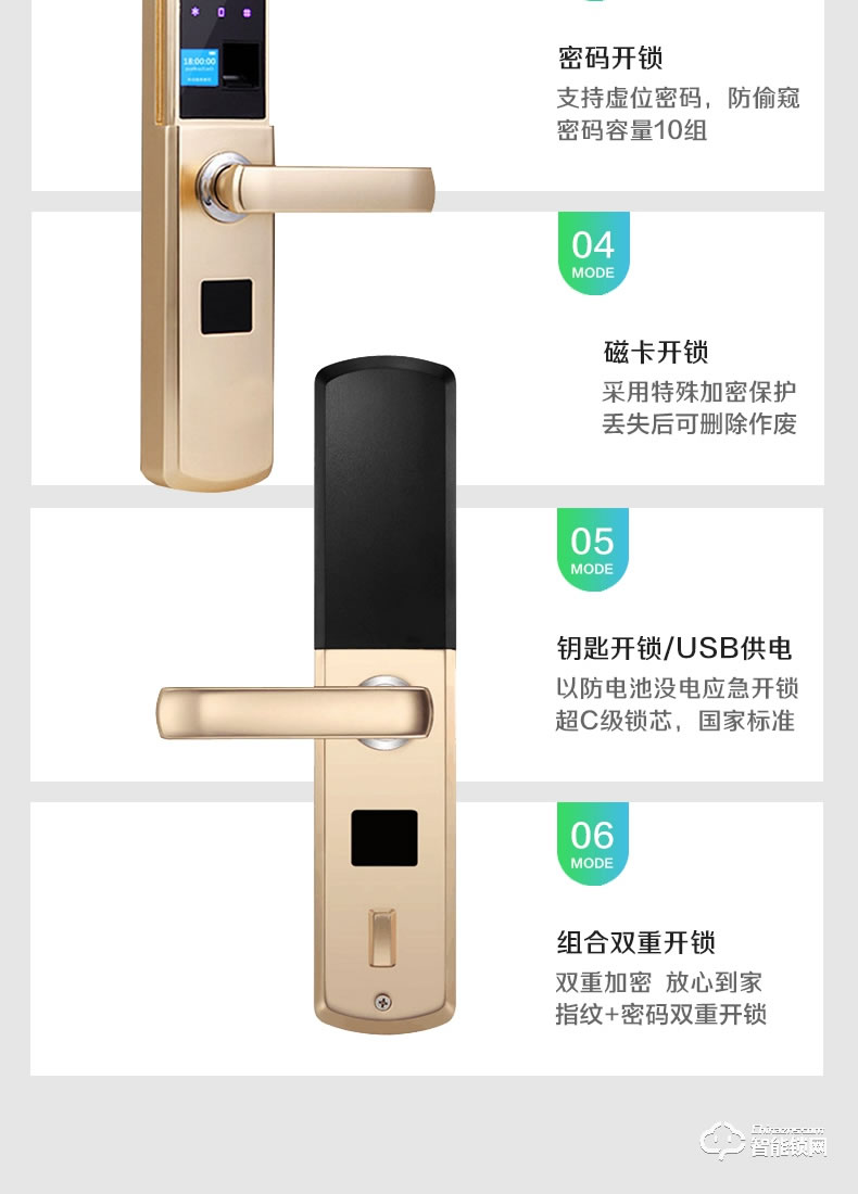 匠星智能鎖 JB300室內(nèi)指紋鎖民宿密碼鎖