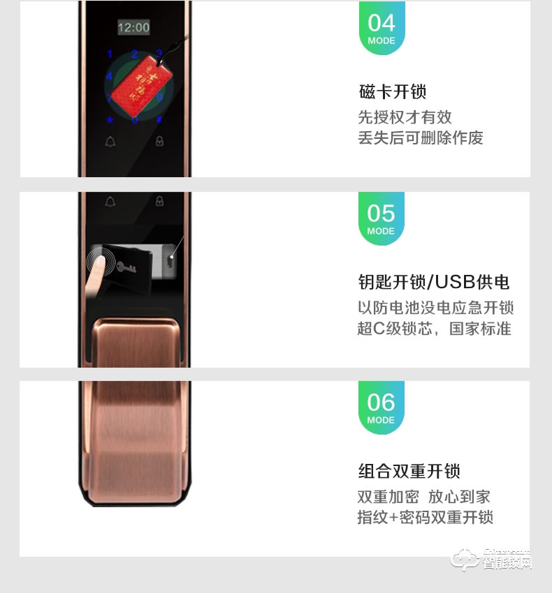 匠星智能鎖 JS115家用防盜門鎖wifi手機遠程鎖