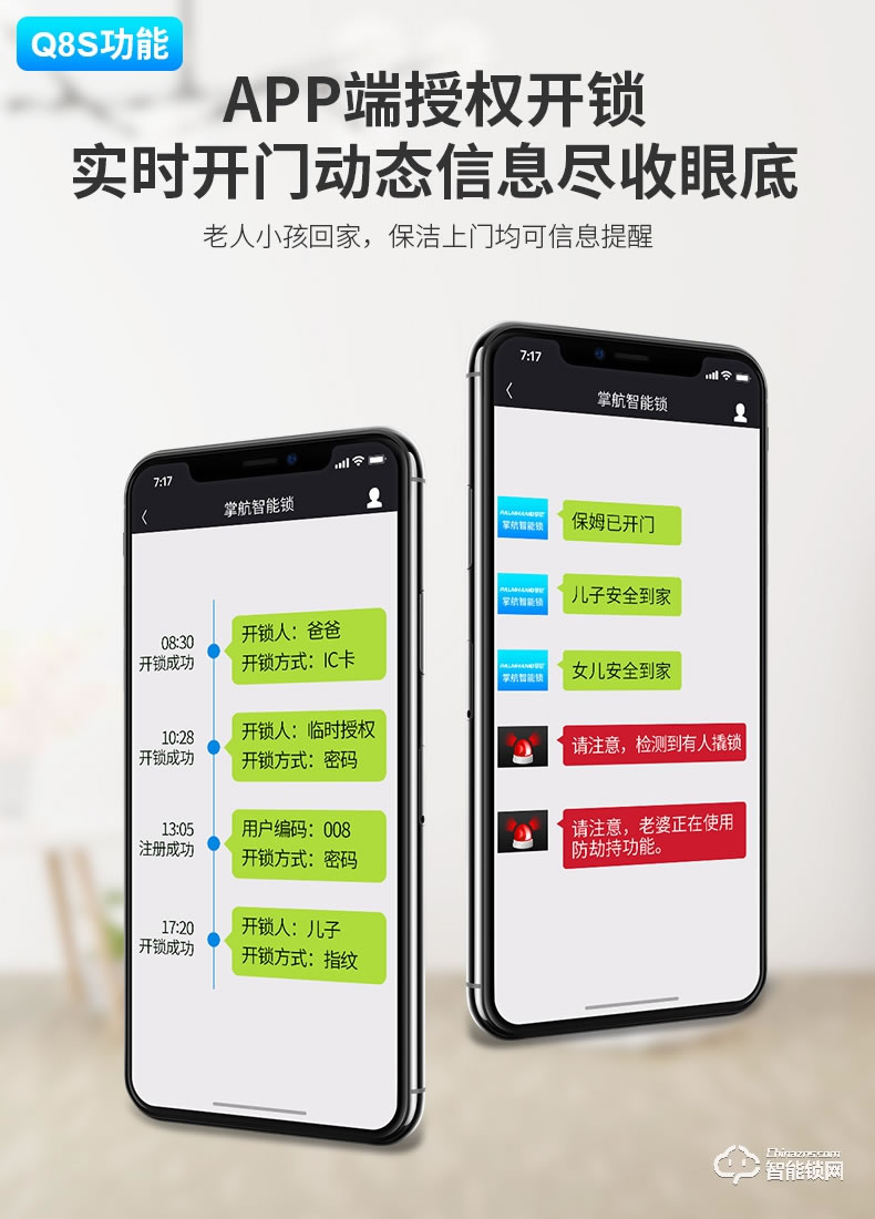 掌航智能鎖 Q8全自動智能鎖電子密碼鎖