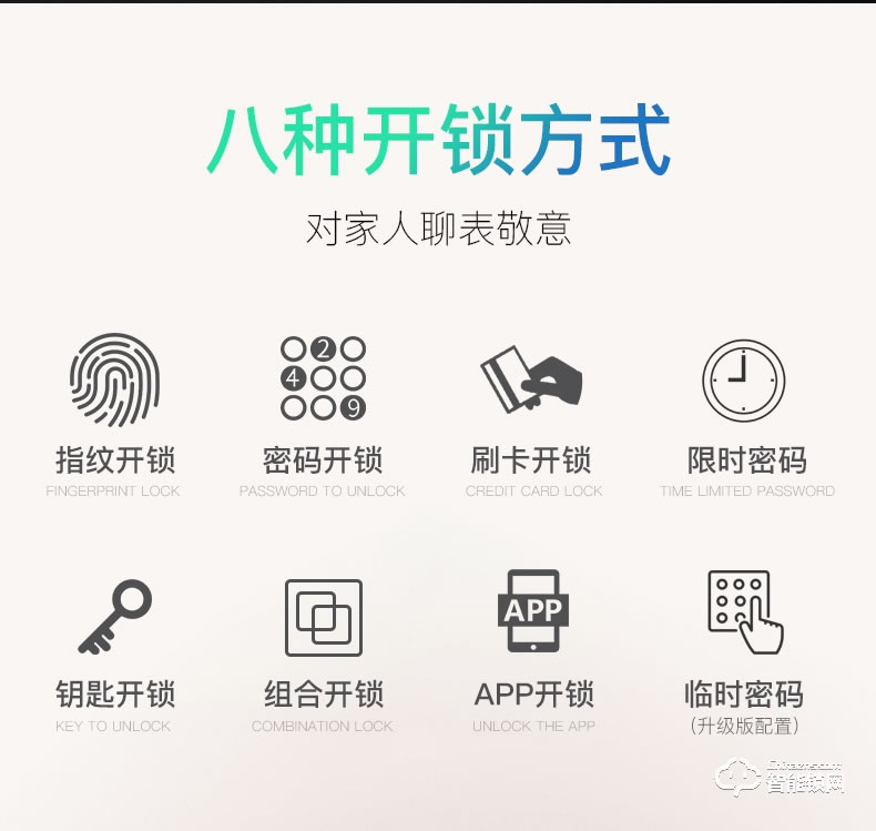 巨久智能鎖 8858家用防盜門密碼鎖門鎖智能門鎖