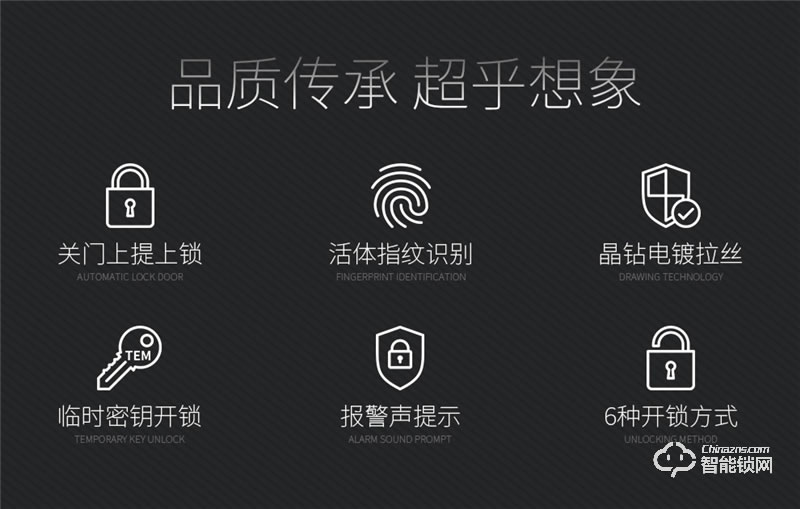 德莉堡智能鎖 0802T防盜門密碼鎖滑蓋電子門鎖