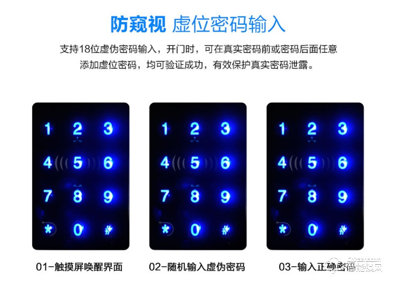 德莉堡智能鎖 01辦公室玻璃門指紋鎖