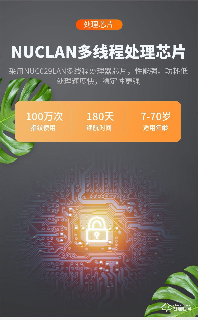 佐凱智能鎖 辦公室玻璃門禁鎖
