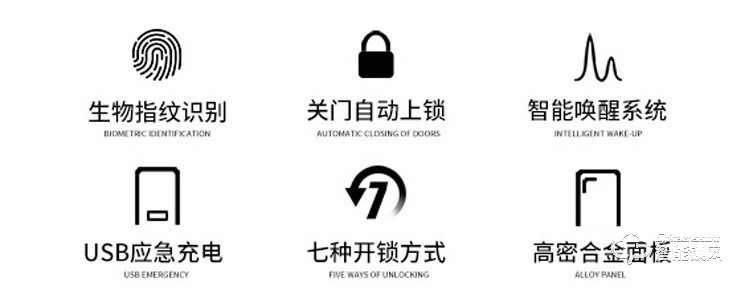 米博士智能鎖 M6家用防盜門(mén)密碼鎖門(mén)鎖