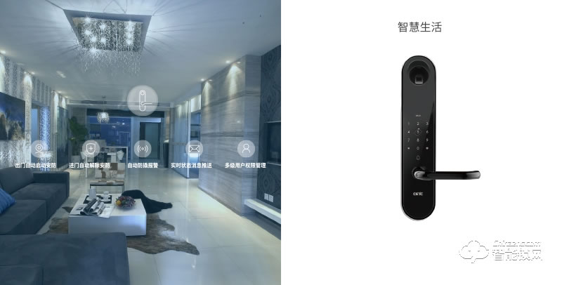 技象智能鎖 GD728i防盜門家用磁卡密碼鎖