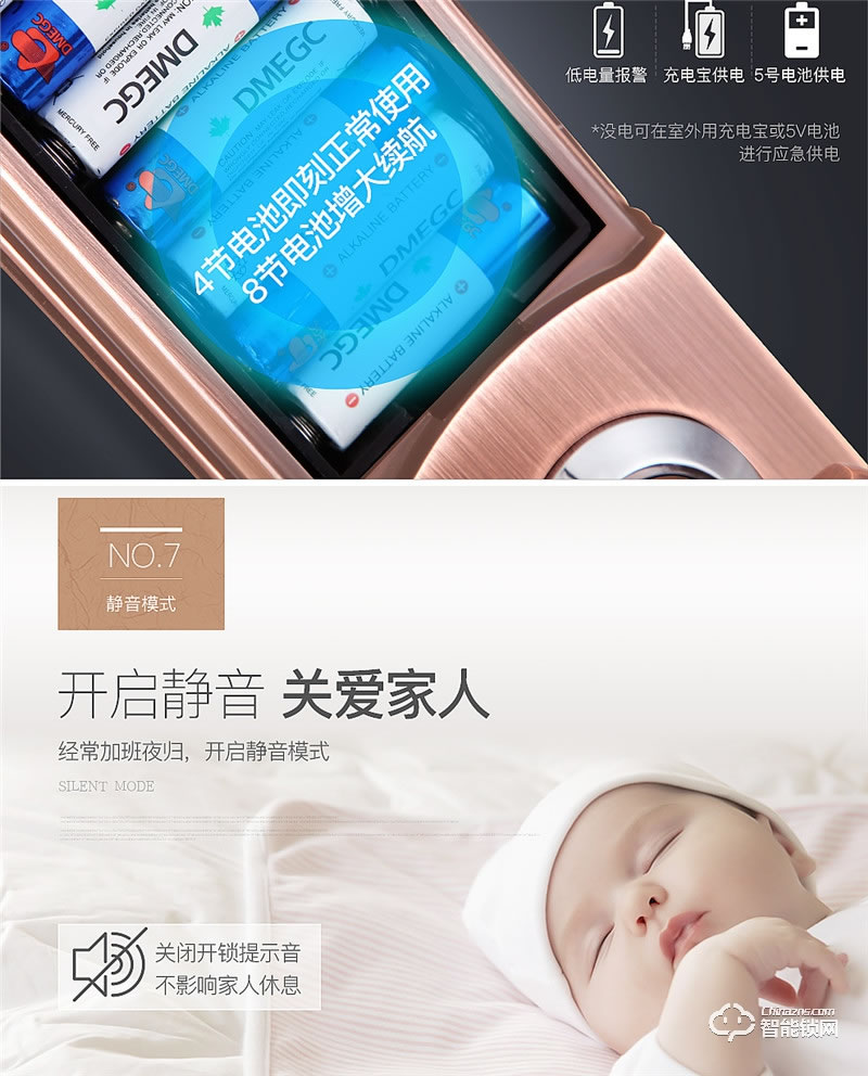 森太智能鎖 MT828家用防盜門滑蓋密碼鎖智能門鎖