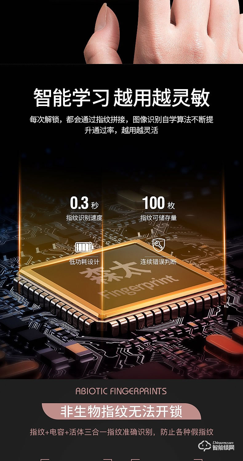 森太智能鎖 ST81防盜門鎖家用防貓眼刷卡鎖