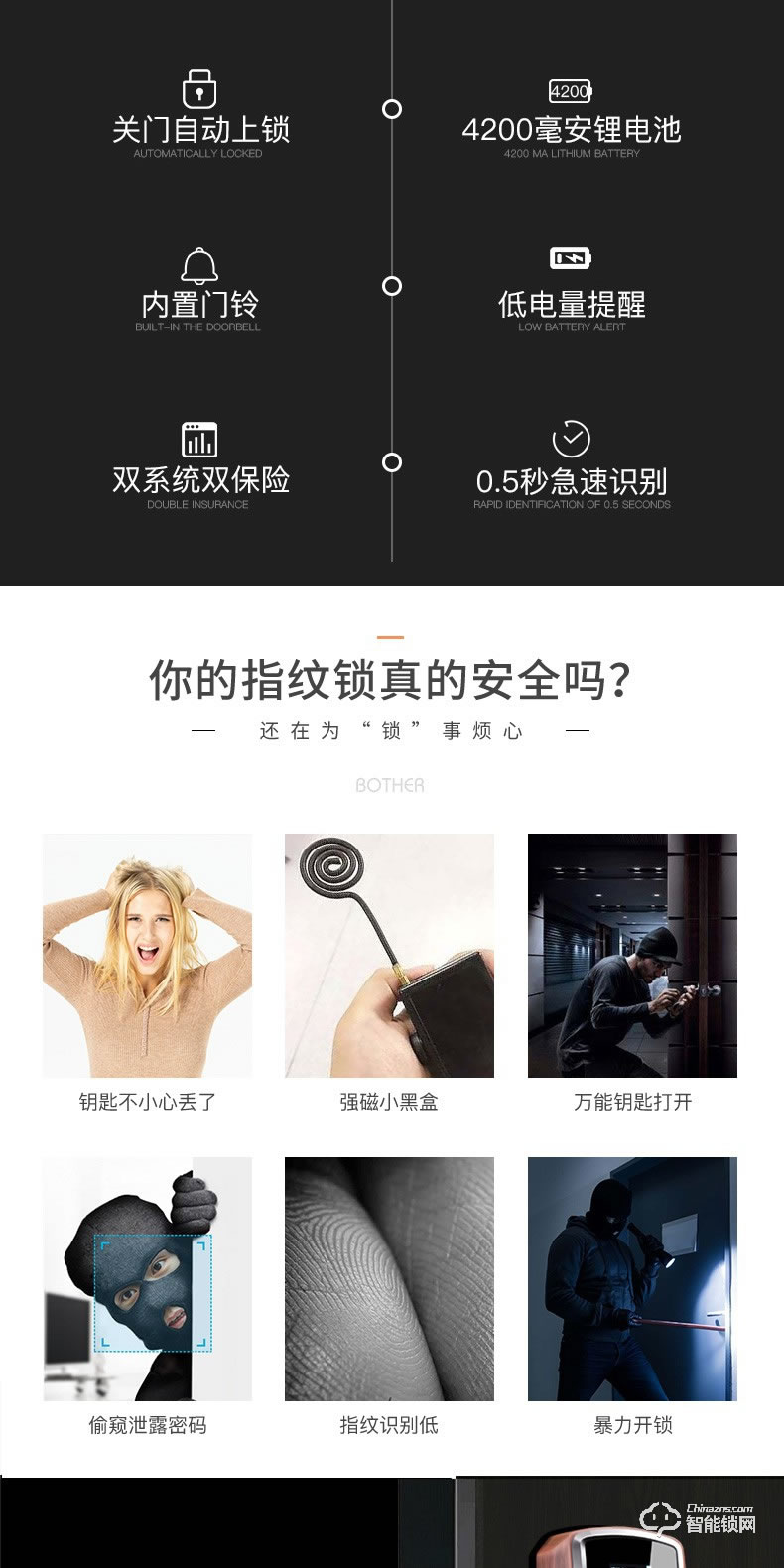 森太智能鎖 家用防盜門(mén)智能門(mén)鎖密碼鎖