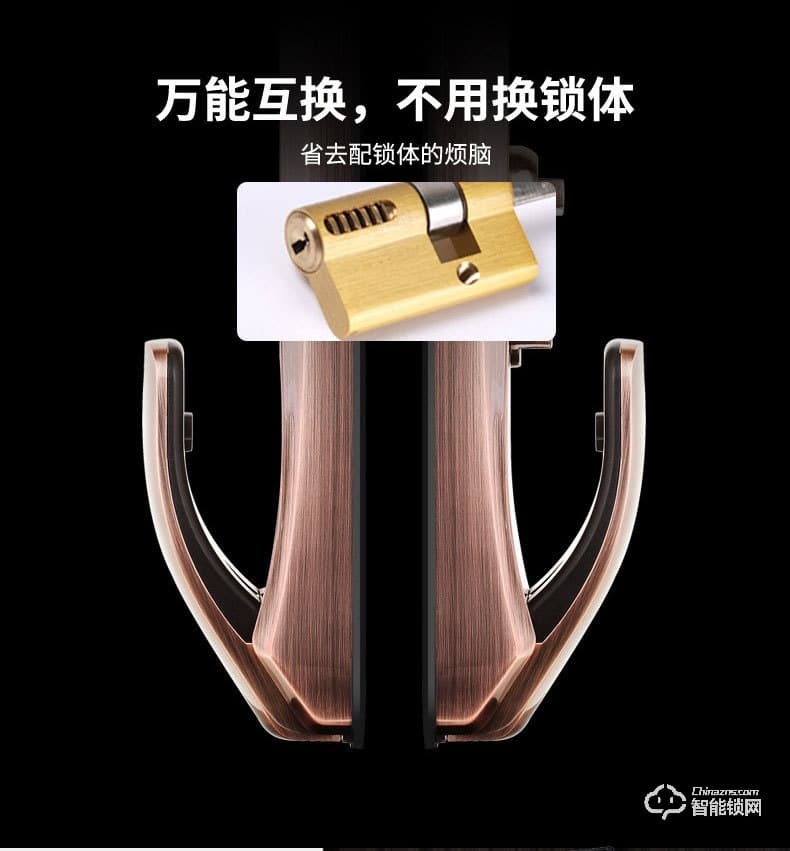 開心橙子智能鎖 KXC-F7全自動人臉識別人體感應(yīng)智能鎖