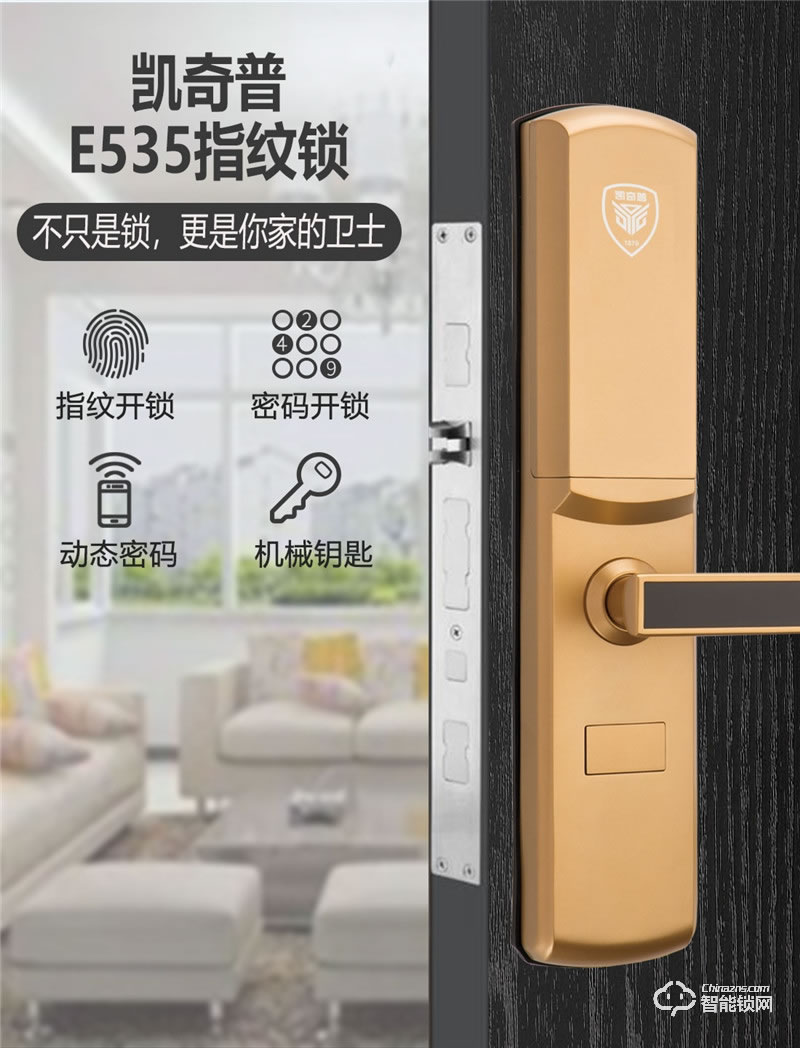 凱奇普智能鎖 E535家用多重認(rèn)證智能門鎖