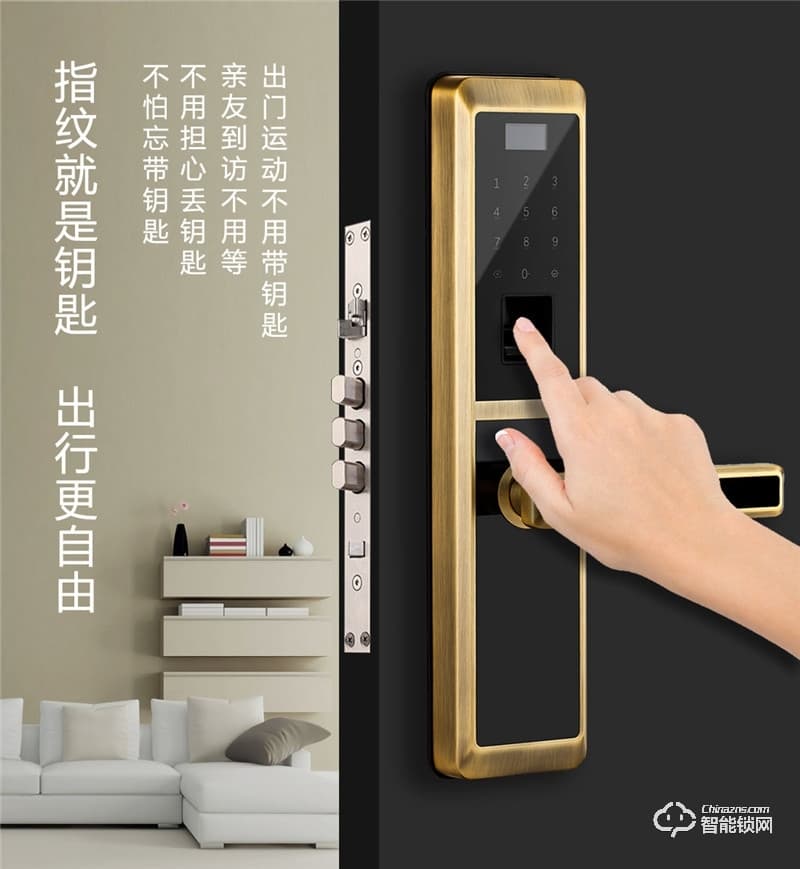 凱奇普智能鎖 E96102A家用防盜門智能電子門鎖