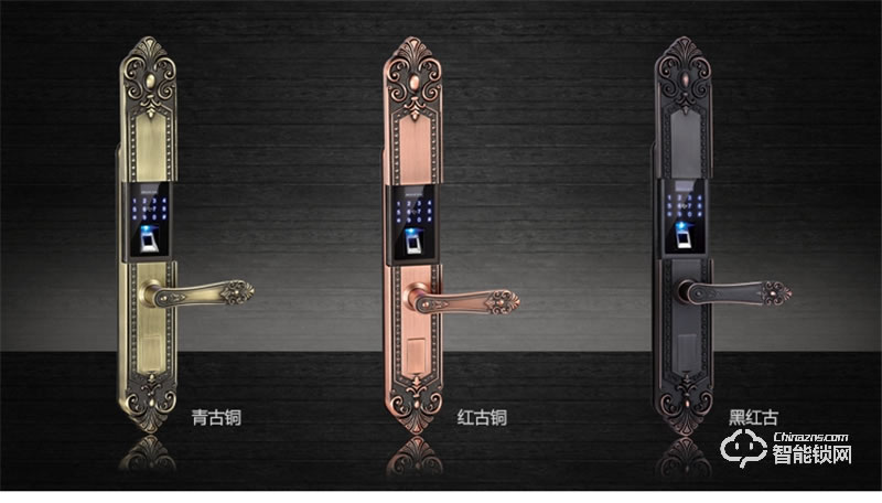 宏安興智能鎖  HAX-8000L別墅雙開門歐式指紋鎖