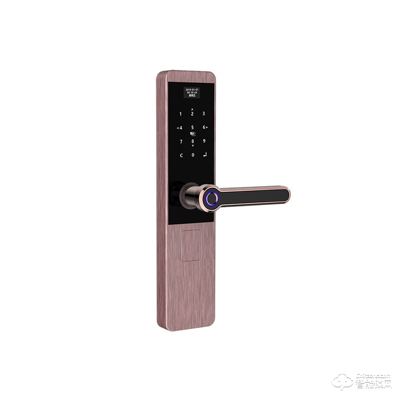 粵奇勝智能鎖 直板家用智能指紋門鎖