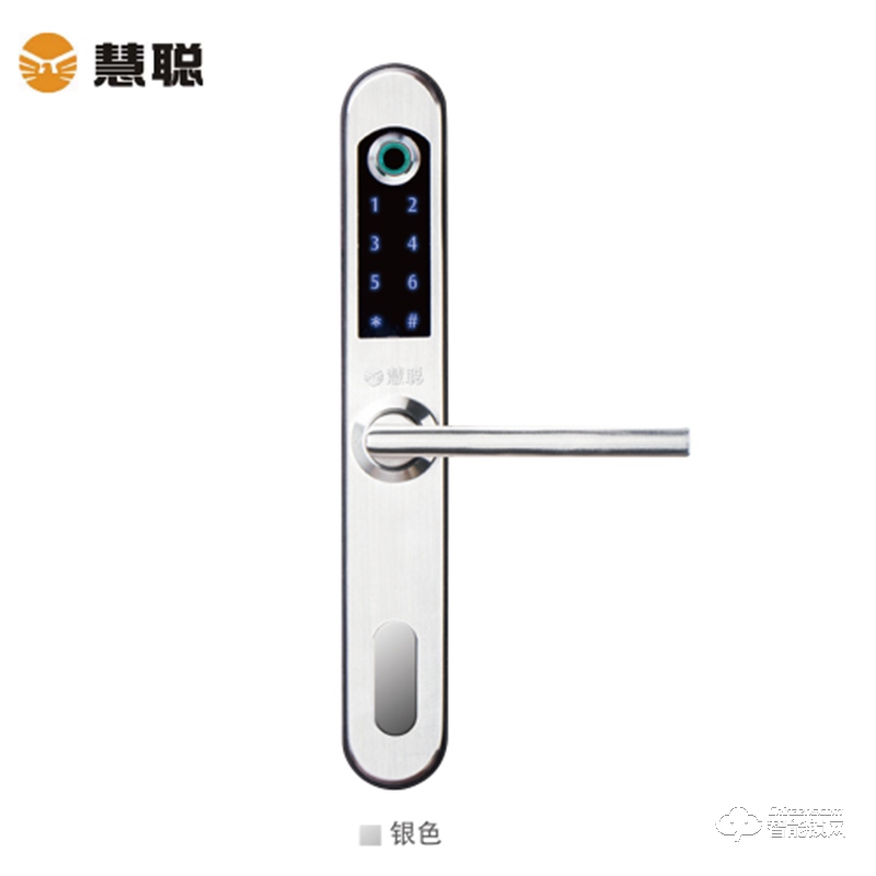 慧聰智能鎖 HC-102高端鋁合金斷橋鋁指紋門鎖