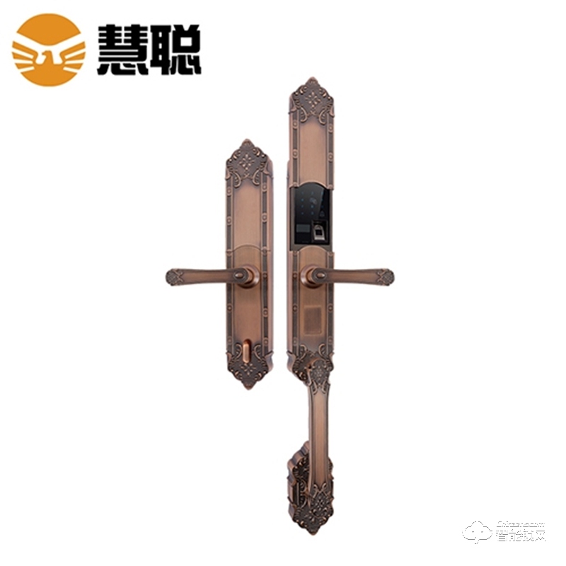 慧聰智能鎖 慧聰HC-01別墅大拉手豪華指紋鎖