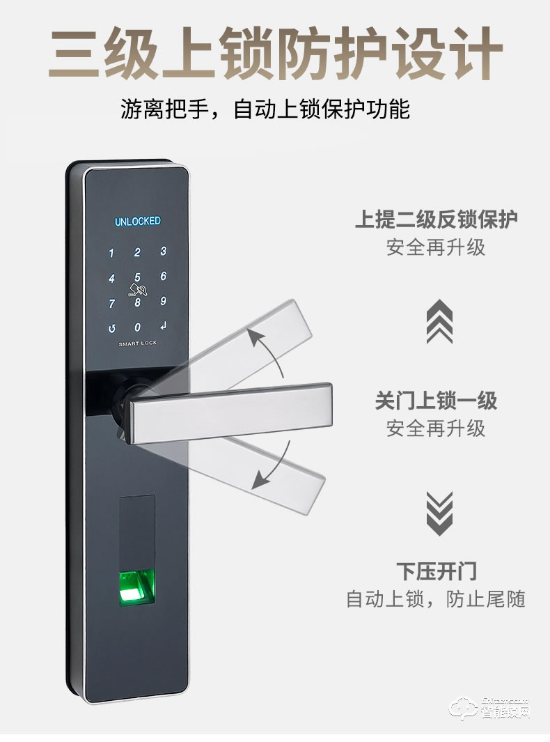 科羅格智能鎖 MG-602家用防盜門密碼鎖智能鎖