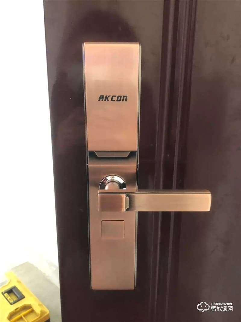 AKCON智能鎖 K1滑蓋指紋密碼智能鎖