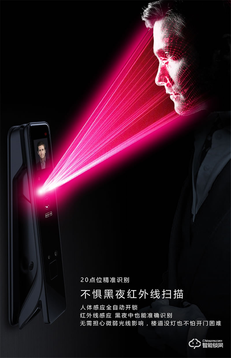 派普瑞智能鎖 MX全自動(dòng)人臉識別鎖門鎖